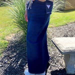 Long Denim Skirt